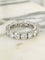 Bague 51 Alliance américaine - Bague en platine sertie de diamants 58 Facettes