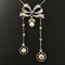 Collier Collier négligé Belle Époque en or jaune 18K, platine, diamants et perle 58 Facettes