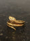 Bague 56 Bague serpent en or jaune 18k et 3 diamants 58 Facettes