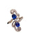 Bague 52 Bague en or jaune et gris 18K avec saphirs et diamants 58 Facettes