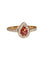 Bague 54 Bague en or rose 18K avec tourmaline rose et diamants 58 Facettes