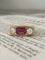 Bague 62.5 Bague Art déco en or jaune 18K avec rubis non chauffé et diamants 58 Facettes