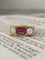 Bague 62.5 Bague Art déco en or jaune 18K avec rubis non chauffé et diamants 58 Facettes