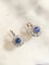 Boucles d'oreilles Belle Époque - Boucles d’oreilles dormeuses en or rose, platine, saphirs et diamants 58 Facettes