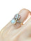 Bague 47 Bague Toi & Moi Belle Époque en or jaune 18K, platine, perle et diamants 58 Facettes