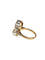 Bague 47 Bague Toi & Moi Belle Époque en or jaune 18K, platine, perle et diamants 58 Facettes