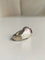 Bague 54 Bague chevalière en or gris 18K avec rubis et diamants 58 Facettes