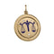 Pendentif Pendentif signe du zodiaque Balance en or jaune 18K 58 Facettes