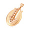 Pendentif Pendentif porte-photo Napoléon III en or jaune et rose 18K et perles 58 Facettes
