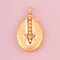 Pendentif Pendentif porte-photo Napoléon III en or jaune et rose 18K et perles 58 Facettes