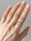 Bague 52 Bague motif végétal en or jaune 18K 58 Facettes