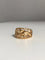 Bague 52 Bague motif végétal en or jaune 18K 58 Facettes
