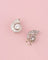 Boucles d'oreilles Clips d’oreilles Art déco Coquillages en platine, or blanc 18K et diamants 58 Facettes