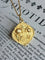 Pendentif Pendentif porte-photo Art nouveau en or jaune et or vert 18K 58 Facettes