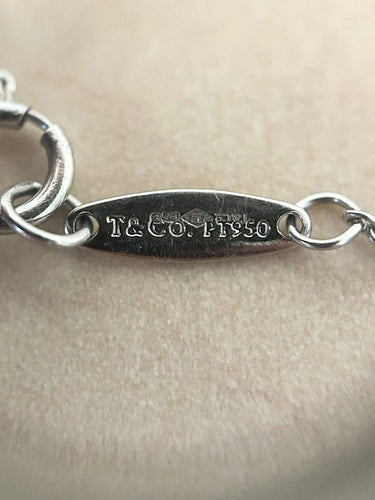 Bracelet Tiffany & Co Diamonds by the Yard - Bracelet en platine et diamants 58 Facettes