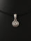 Pendentif Pendentif en or blanc 18K serti d’un diamant taille ancienne 0,25 ct 58 Facettes