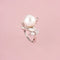 Bague 54 Bague perle des Mers du Sud et diamants en or blanc 18K 58 Facettes