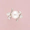 Bague 54 Bague perle des Mers du Sud et diamants en or blanc 18K 58 Facettes
