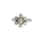 Bague 48 Bague marguerite - Bague en or gris 18 carats et diamants 58 Facettes INV038