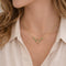 Collier Collier n° 72 - Collier double rang en or jaune 18 carats et pierres 58 Facettes INV072