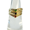 Bague 50 Bagues cœurs - Jonc en or jaune, rubis, saphir, émeraude 58 Facettes INV045