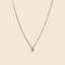 Collier Collier n° 105 - Pendentif coulissant en or blanc et diamant 58 Facettes