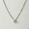 Collier Collier n° 105 - Pendentif coulissant en or blanc et diamant 58 Facettes