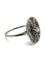 Bague 57 Bague ancienne en or blanc 18K avec saphirs et diamants 0,25 ct 58 Facettes 1416