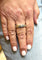 Bague 58 Alliance en or blanc 18 carats et diamants naturels 58 Facettes Bague