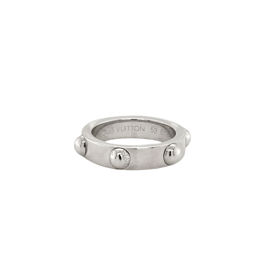 Bague 52 Louis Vuitton Clous - Bague en or blanc 18 carats 58 Facettes 1.0001577/1