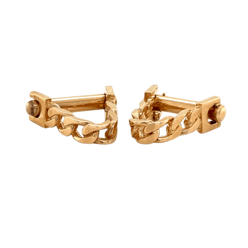 Boutons de manchette Boutons de manchette en or jaune 18 carats 58 Facettes 1.0000714/1