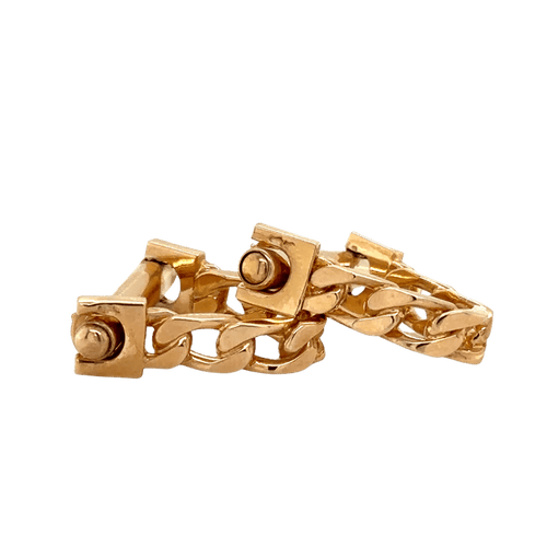 Boutons de manchette Boutons de manchette en or jaune 18 carats 58 Facettes 1.0000714/1