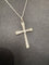 Pendentif Art déco - Pendentif croix en or blanc 18 carats et diamants 58 Facettes 1.0001827/1