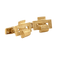 Boutons de manchette Boutons de manchette rectangulaires en or jaune 18 carats 58 Facettes 681/19