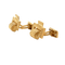 Boutons de manchette Boutons de manchette rectangulaires en or jaune 18 carats 58 Facettes 681/19