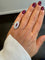 Bague 48 Bague marquise en or blanc 18 carats, rubis et diamants 58 Facettes 11078/15