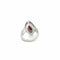 Bague 48 Bague marquise en or blanc 18 carats, rubis et diamants 58 Facettes 11078/15