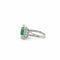 Bague 48 Bague vintage en or blanc 18 carats, émeraude et diamants 58 Facettes 1.0001674/1