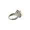 Bague 57 Bague Toi et Moi en or blanc 18 carats, perles de culture et diamants 58 Facettes 1.0001830/3