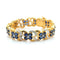 Bracelet Bracelet en or jaune 22 carats serti de saphirs et diamants 58 Facettes 1.0002546/1
