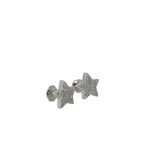 Boucles d'oreilles Boucles d’oreilles en or blanc 18 carats et diamants 58 Facettes 1.0001402/1