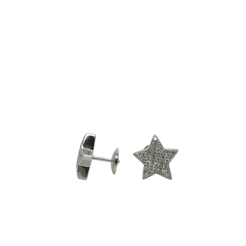 Boucles d'oreilles Boucles d’oreilles en or blanc 18 carats et diamants 58 Facettes 1.0001402/1