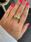 Bague 58 Bague en or jaune 18 carats et diamants taille brillant 58 Facettes 469/18