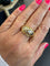 Bague 58 Bague en or jaune 18 carats et diamants taille brillant 58 Facettes 469/18