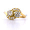 Bague 54 Bague Toi et Moi en or jaune 18 ct avec diamants 58 Facettes AN533 - P17 (00019)