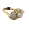 Bague 54 Bague Toi et Moi en or jaune 18 ct avec diamants 58 Facettes AN533 - P17 (00019)