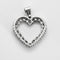 Pendentif Pendentif cœur en or blanc 18K et diamants (3,6 carats) 58 Facettes COMP1307-1