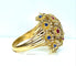 Bague 53 Bague multifleurs en or jaune 18 carats, saphirs, rubis et diamant 58 Facettes AB671