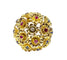 Bague 53 Bague multifleurs en or jaune 18 carats, saphirs, rubis et diamant 58 Facettes AB671