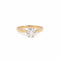 Bague 53 Bague solitaire en or jaune 18 carats avec diamant 0,80 ct 58 Facettes BD217